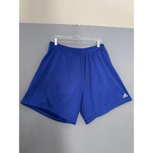 Vintage 90s Rare Adidas Blue Mesh Jersey Shorts Mens Large L White Logo Y2K VTG